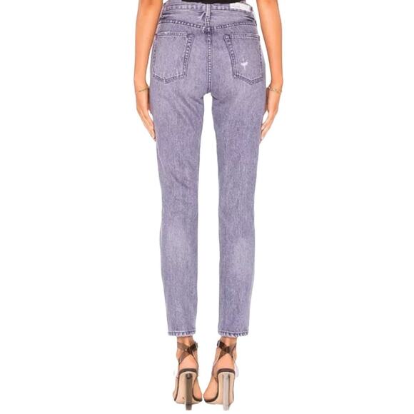 GRLFRND Karolina A Little More Love Purple Washed High-Rise Skinny Jean Size 24 - Picture 5 of 8